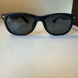 Ray-Ban New Wayfarer Matte Black Sunglasses RB2132-F-55 mm